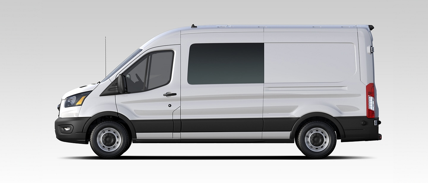 Side view of a 2023 Ford Transit® Crew van