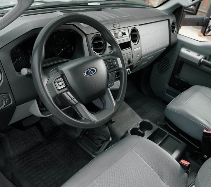 Front interior of 2024 Ford F-750 Regular Cab