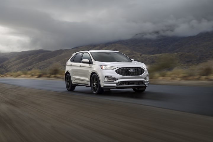 2023 Ford Edge® ST-Line SUV being driven on a desert road
