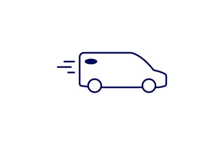 Illustration of a service van traveling