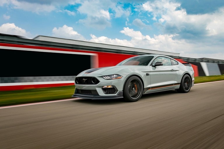 2023 Ford Mustang® Mach 1® being driven on a race track