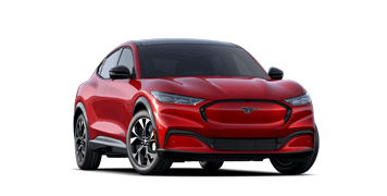 2023 Ford Mustang Mach-E® Premium shown in Rapid Red