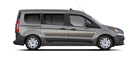 2021 Ford Transit Connect Titanium Passenger Wagon shown in Solar Silver